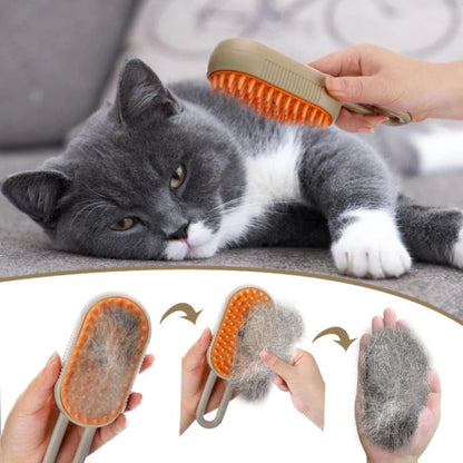 SteamGroom Pro™ 3-in-1 Pet Grooming Brush
