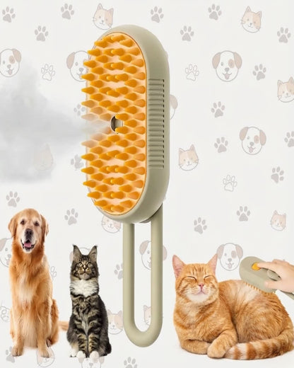 SteamGroom Pro™ 3-in-1 Pet Grooming Brush