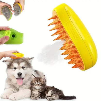 SteamGroom Pro™ 3-in-1 Pet Grooming Brush